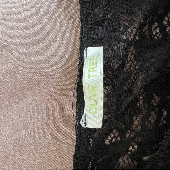 Black Lace High Neck Bodysuit - Picture 7 of 7